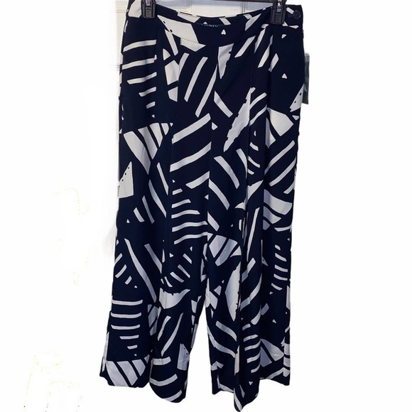 Lauren Ralph Lauren Blue Ivory Capris Pants - Picture 1 of 12